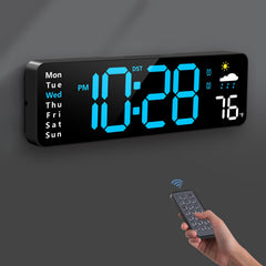 Zelaclock vista frontal con pantalla grande y lectura clara desde lejos