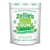Zellie's front tub view showing spearmint packaging and clear product identity benefit