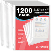 ZENOWICK frontal del paquete mostrando 1200 protectores y beneficio organización