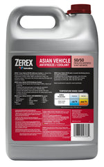 Zerex etiqueta con especificaciones técnica y compatibilidad OEM visible