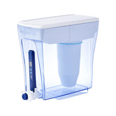 ZeroWater dispensador frontal 20 tazas apariencia limpia y práctico