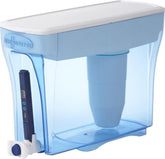 ZeroWater dispensador frontal mostrando el diseño y capacidad, ideal para familias