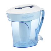 ZeroWater front view of Ready-Pour pitcher showing design and easy pour