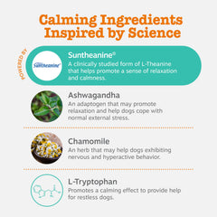 Zesty Paws etiqueta de ingredientes destacando componentes clave