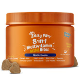 Zesty Paws frasco frontal mostrando las 90 unidades y la etiqueta clara