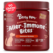 Zesty Paws front packaging bottle showing product name and count for clear identification and trust