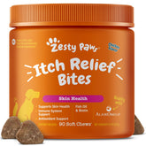 Zesty Paws front jar showing product and count for clear identification and convenience