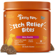 Zesty Paws front jar showing product and count for clear identification and convenience