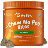Zesty Paws front packaging showing product benefits and 90-count bottle