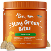 Zesty Paws front packaging showing product benefits for lawn and pet