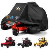 Zettum front view full coverage protecting mower from weather