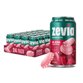 Zevia Dr. Zevia lata frontal mostrando diseño y sabor claro