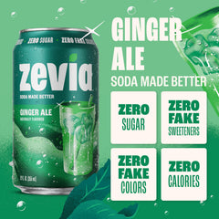 Zevia close-up del jengibre real que destaca sabor auténtico