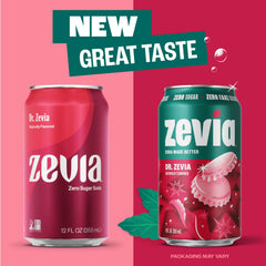 Zevia lata en mano enseñando tamaño práctico y porción individual