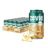 Zevia lata frente mostrando diseño y beneficio sin azúcar