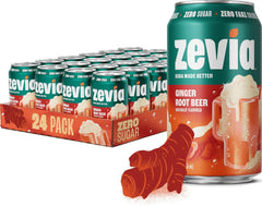 Zevia lata frente mostrando diseño y beneficios sin azúcar