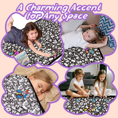 ZHOYIMIMI familia coloreando la manta, actividad grupal divertida