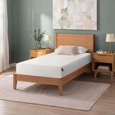 Zinus front view of 8-inch twin mattress showing clean profile and fit