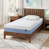 Zinus front view of twin mattress showing neat edges and ready-to-use comfort
