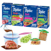 Ziploc empaque frontal que muestra el surtido y cantidad, fácil almacenamiento