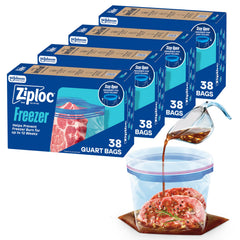 Ziploc frente del empaque mostrando cantidad y sello protector