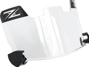 ZIXIOYS visera frontal transparente mostrando cobertura y reducción de deslumbramiento