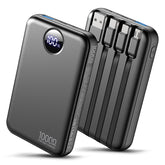 Zmmyuluo power bank front view showing compact design and branding for easy portability