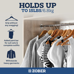 ZOBER barra ranurada que mantiene pantalones y faldas firmes