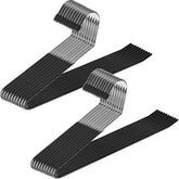 ZOBER perchas frontal paquete 20 mostrando diseño compacto y ahorro de espacio