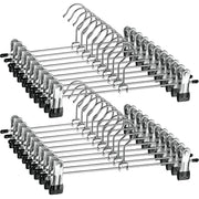 ZOBER percha metálica frontal mostrando clips antideslizantes y orden