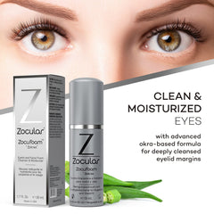 Zocular ZocuFoam espuma blanca y ligera demostrando textura suave y fácil aplicación