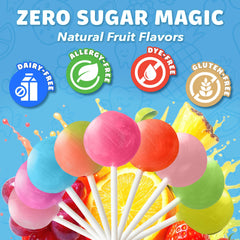 Zollipops piruleta envuelta individualmente, higiene y facilidad para loncheras