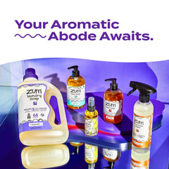 Low-sudsing texture of Zum laundry soap in hand highlighting gentle foam and effective cleaning