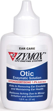 Zymox frasco frontal mostrando presentación y beneficio calma oído