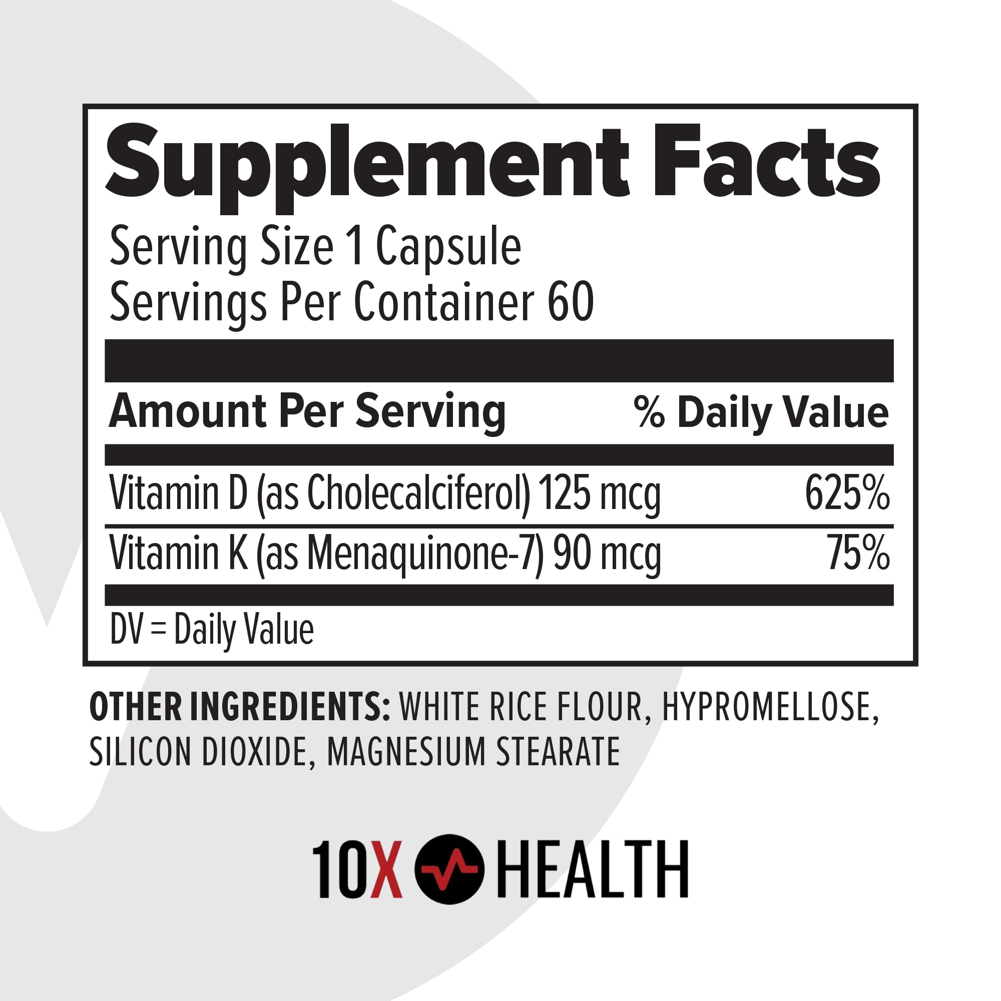 10X Health cápsulas en contexto activo para apoyo al bienestar