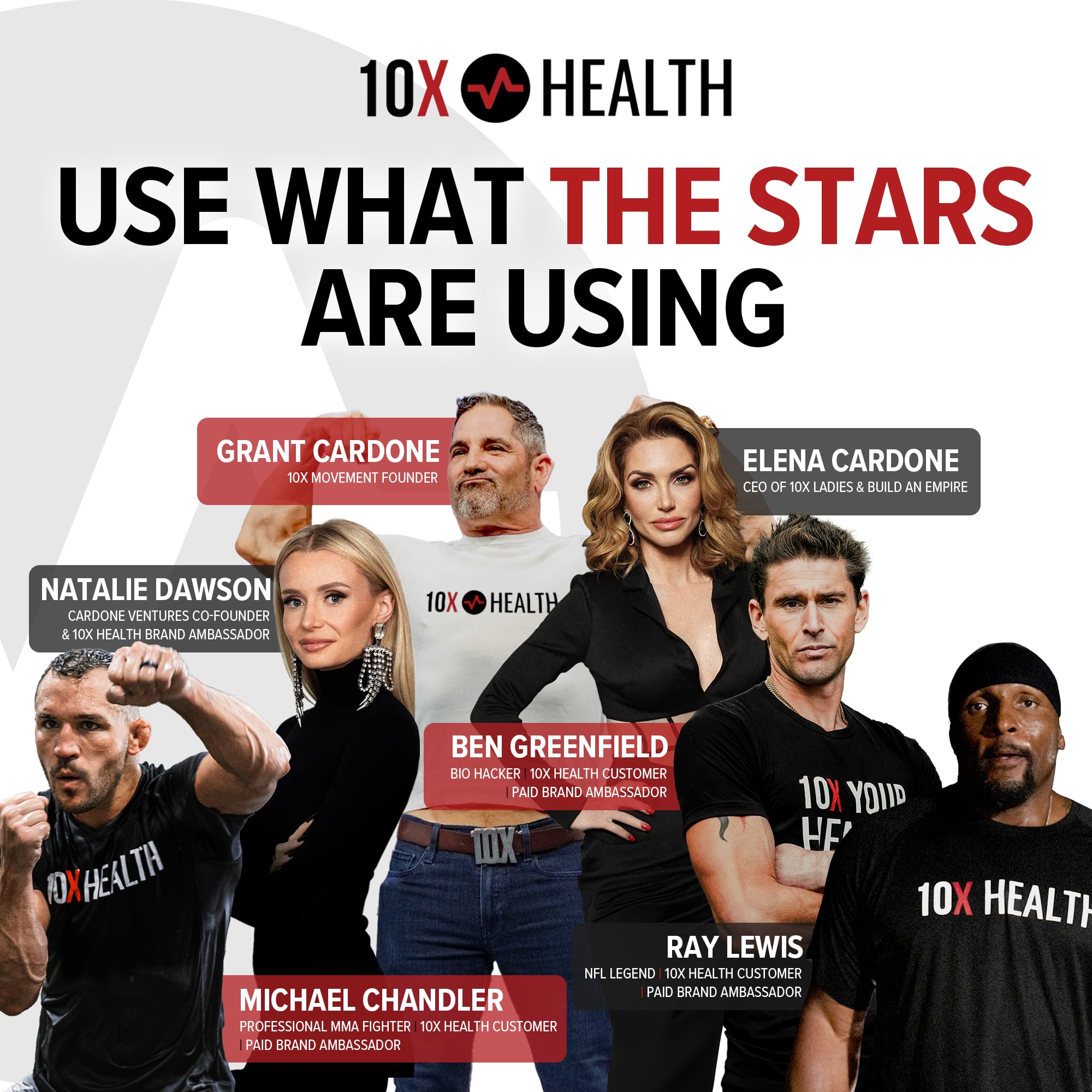 10X Health presentación completa con caja y frasco listo para uso