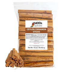 1400S SPICES canela frente del paquete mostrando palitos frescos y aroma