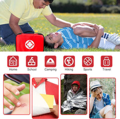 1st Aid vendas y gasas mostrando variedad para curaciones rápidas