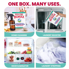 20 Mule Team open box with powder visible for easy measuring and convenience
