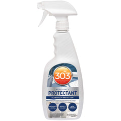 303 Marine frasco frontal mostrando envase 32 oz y beneficio protección UV