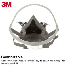3M 6300 textura de la pieza facial suave y ligera para confort
