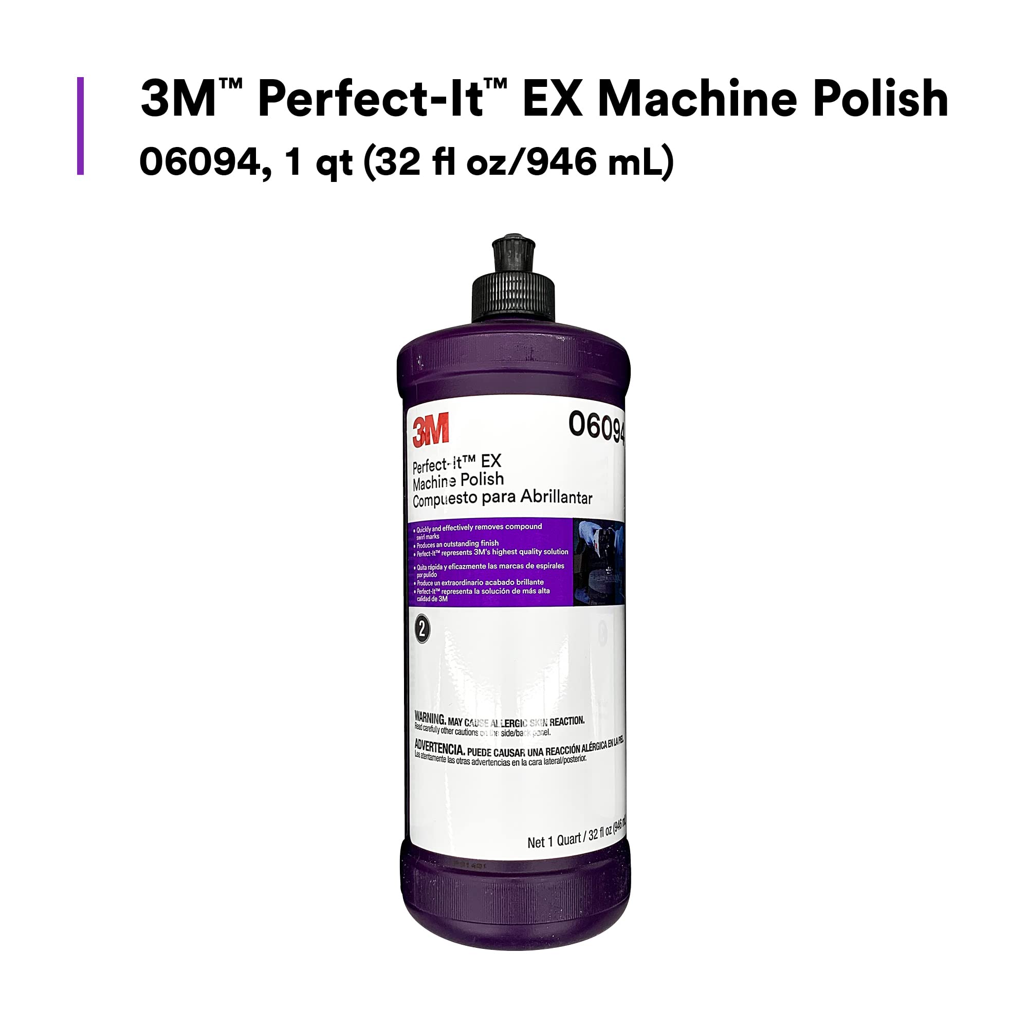3M Perfect‑It EX textura del pulimento en primer plano con consistencia húmeda