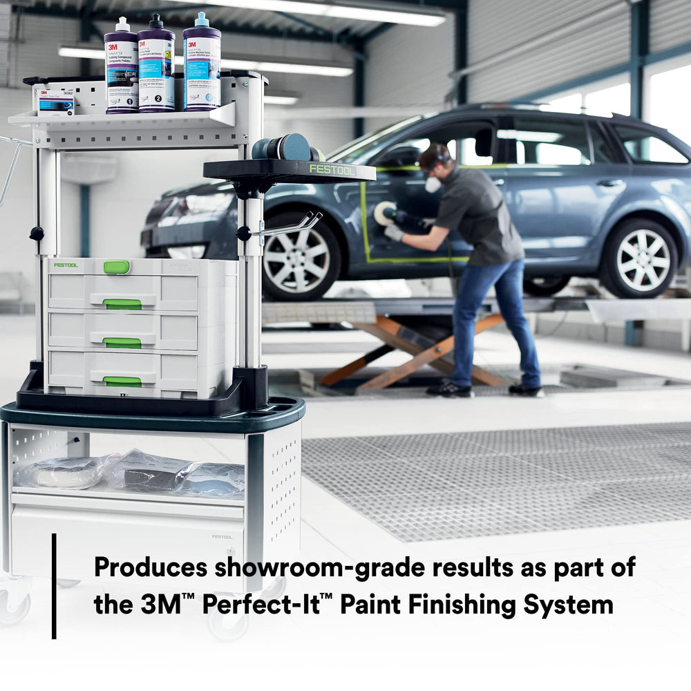 3M Perfect‑It EX comparación de escala mostrando el envase de 1 quart