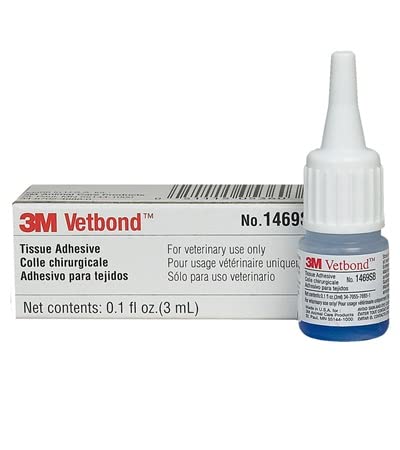3M Vetbond comparado en tamaño 3 mL para evaluar portabilidad y ahorro