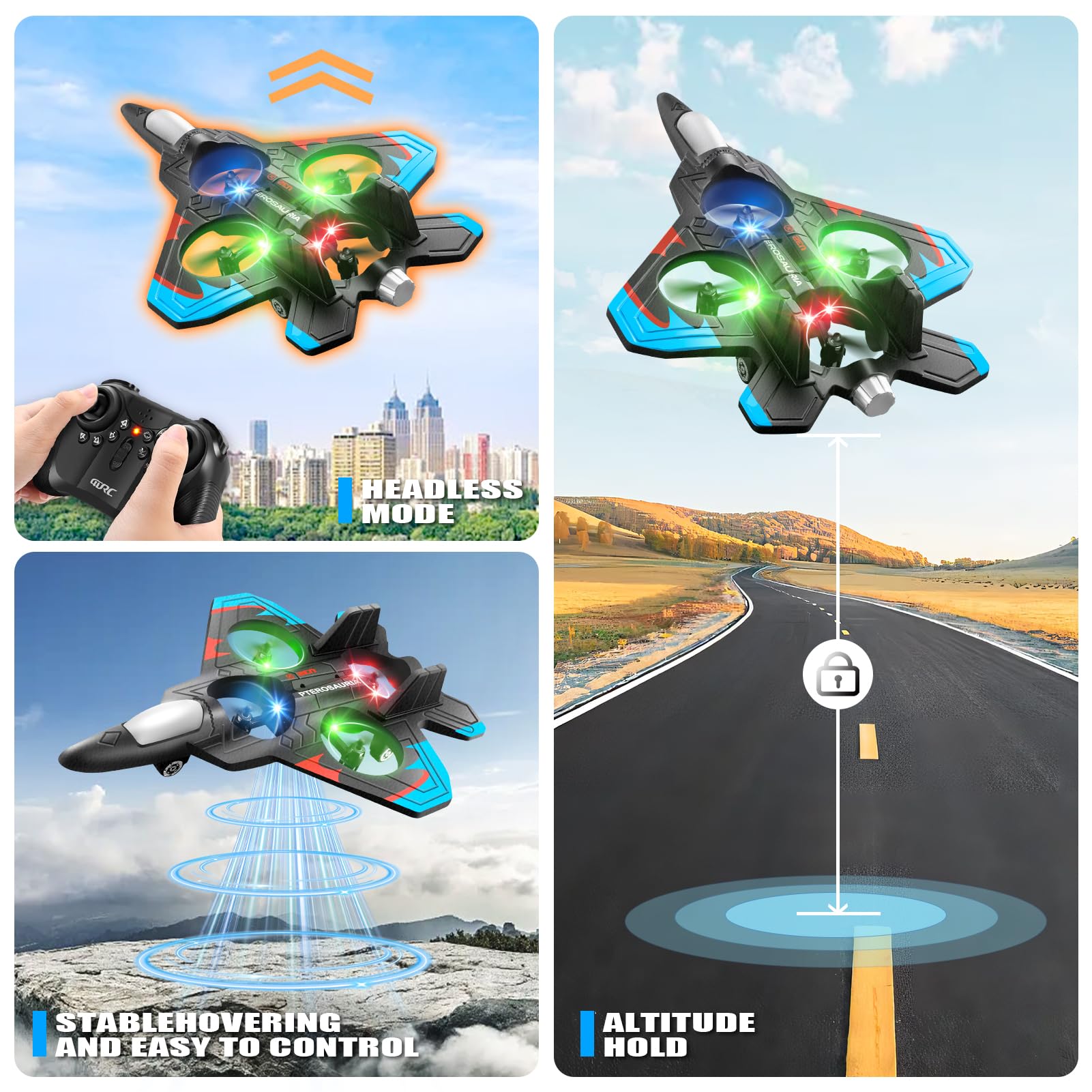 4DRC V32 realizando giro 360°, ideal para trucos espectaculares
