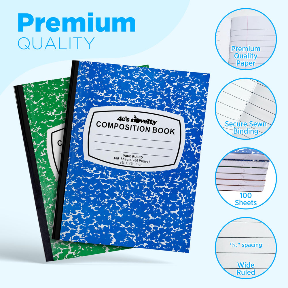 4E's Novelty contraportada con tabla de multiplicar y conversiones útiles