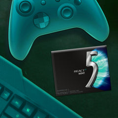 5 Gum primer plano de la textura del chicle mostrando su superficie uniforme