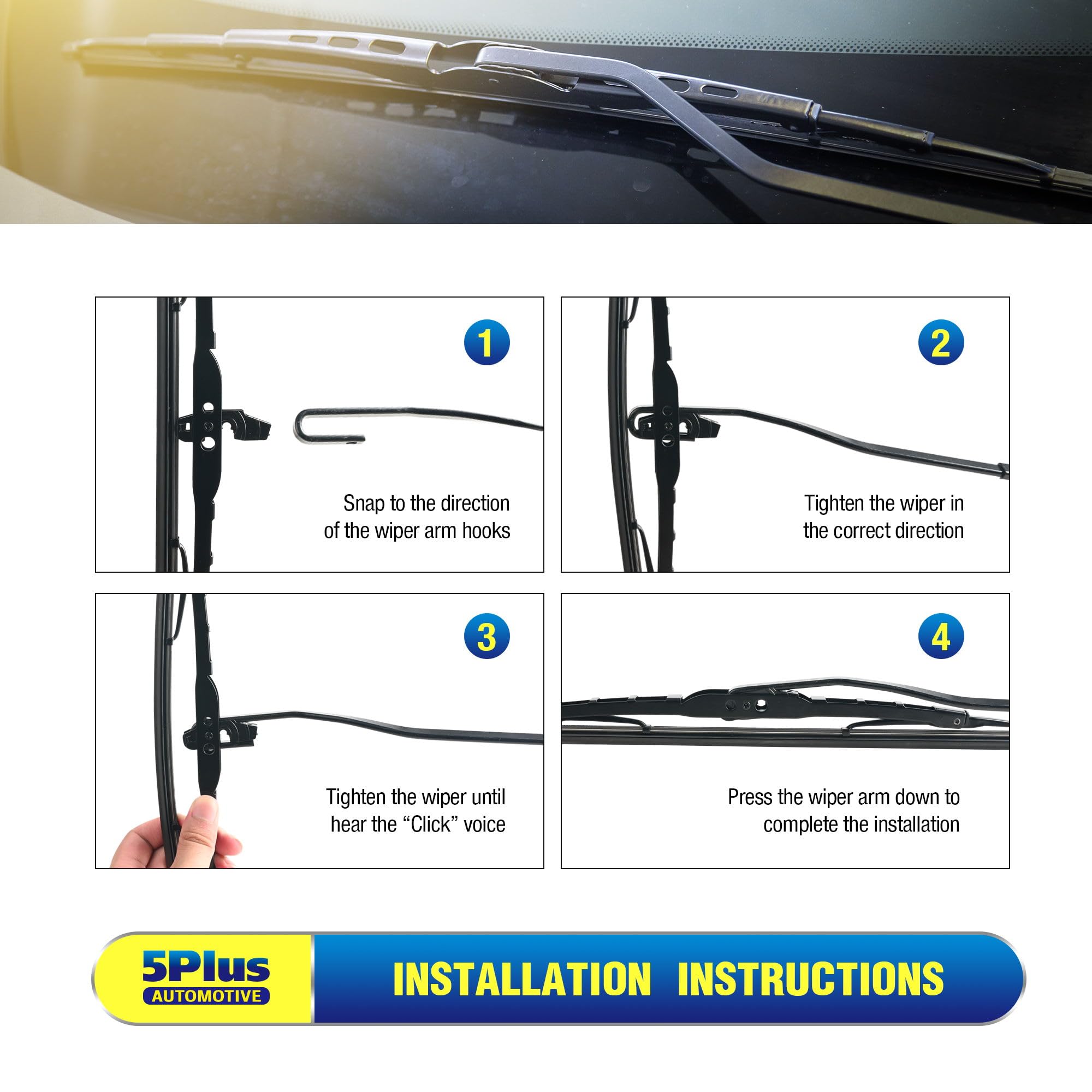 5 PLUS embalaje y etiqueta indicando compatibilidad con modelos Ford F150-F550