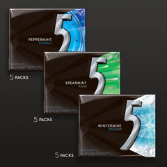 5 Gum primer plano de la textura del chicle indicando frescura