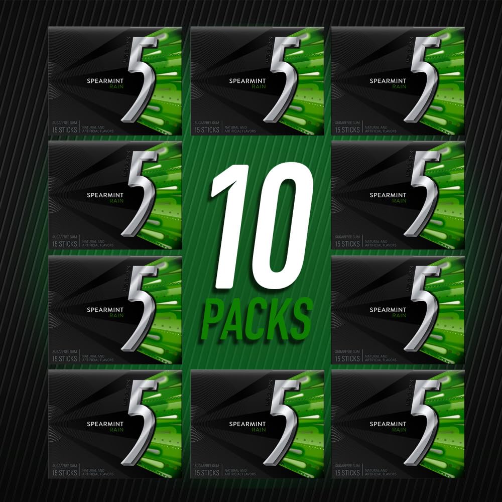 5 Gum paquete abierto con 15 piezas listo para compartir y usar